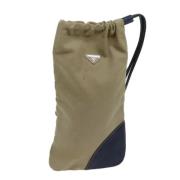 Pre-owned Canvas pouches Prada Vintage , Beige , Dames