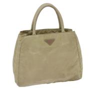 Pre-owned Nylon handbags Prada Vintage , Beige , Dames