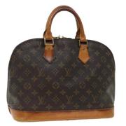 Pre-owned Canvas handbags Louis Vuitton Vintage , Brown , Dames