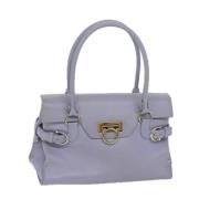 Pre-owned Leather handbags Salvatore Ferragamo Pre-owned , Purple , Da...