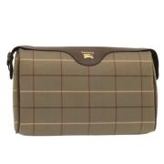 Pre-owned Canvas clutches Burberry Vintage , Beige , Dames