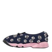 Pre-owned Mesh sneakers Dior Vintage , Blue , Dames