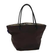 Pre-owned Nylon handbags Burberry Vintage , Brown , Dames