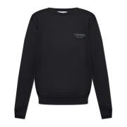 Sweatshirt met logo Iceberg , Black , Heren