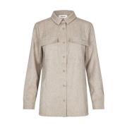 KalemMD Shirt Modström , Beige , Dames