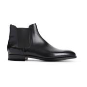 Zwarte Enkellaarzen met Textuurdetails John Lobb , Black , Heren