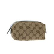 Pre-owned Canvas gucci-bags Gucci Vintage , Beige , Dames