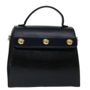 Pre-owned Leather handbags Salvatore Ferragamo Pre-owned , Black , Dam...