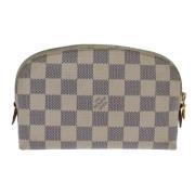 Pre-owned Canvas pouches Louis Vuitton Vintage , White , Dames