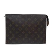 Pre-owned Canvas pouches Louis Vuitton Vintage , Brown , Dames