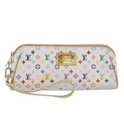 Pre-owned Canvas pouches Louis Vuitton Vintage , White , Dames