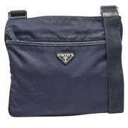 Pre-owned Leather travel-bags Prada Vintage , Blue , Dames