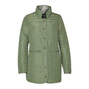 Omkeerbare jas met opstaande kraag Danwear , Green , Dames