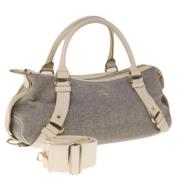 Pre-owned Wool shoulder-bags Burberry Vintage , Gray , Dames