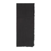 Luxe Cashmere Zijden Sjaal Giorgio Armani , Black , Dames