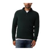 Heren Merino Quarter Zip Sweater Calvin Klein , Green , Heren