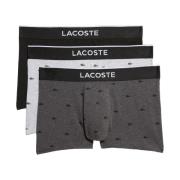 Grijs Ondergoed Set Krokodillenprint Lacoste , Gray , Heren