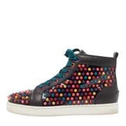 Pre-owned Leather sneakers Christian Louboutin Pre-owned , Multicolor ...