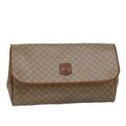 Pre-owned Canvas clutches Celine Vintage , Beige , Dames