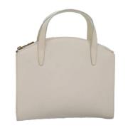 Pre-owned Leather handbags Gucci Vintage , White , Dames