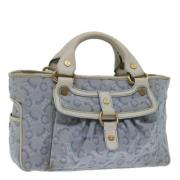 Pre-owned Canvas handbags Celine Vintage , Blue , Dames