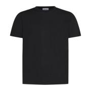 Zwarte Katoenen T-shirts en Polos D4.0 , Black , Heren