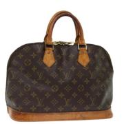 Pre-owned Canvas handbags Louis Vuitton Vintage , Brown , Dames