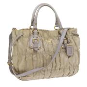 Pre-owned Nylon prada-bags Prada Vintage , Beige , Dames