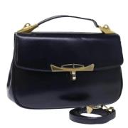 Pre-owned Leather handbags Dior Vintage , Blue , Dames