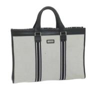 Pre-owned Canvas handbags Burberry Vintage , Gray , Dames