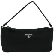 Pre-owned Nylon pouches Prada Vintage , Black , Dames