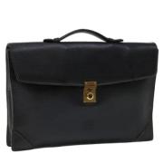 Pre-owned Leather handbags Loewe Pre-owned , Black , Dames