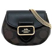 Pre-owned Leather shoulder-bags Coach Pre-owned , Black , Dames