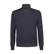 Blauwe Sweatshirt Aw24 Herenmode Barba , Blue , Heren