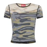 Top T-Eles-Long Diesel , Gray , Dames