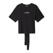 Korte Mouw T-shirt Gaëlle Paris , Black , Dames