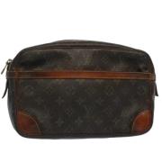 Pre-owned Canvas clutches Louis Vuitton Vintage , Brown , Dames