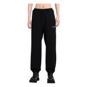 Zwarte Katoenen Achter Pile Joggers Comme des Garçons , Black , Heren