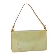 Pre-owned Leather pouches Louis Vuitton Vintage , Green , Dames