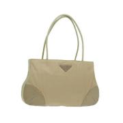 Pre-owned Nylon handbags Prada Vintage , Beige , Dames