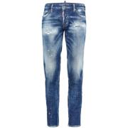 Stijlvolle Broeken voor Mannen Dsquared2 , Blue , Heren