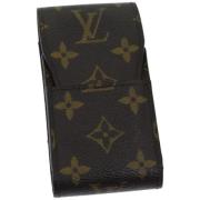 Pre-owned Canvas pouches Louis Vuitton Vintage , Brown , Dames