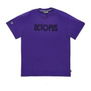 Paarse Logo Tee Korte Mouw Octopus , Purple , Heren