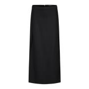 Elegante Pinstripe Rok Zwart Bruuns Bazaar , Black , Dames