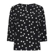 Zijden Blouse Zwart Max Mara , Black , Dames