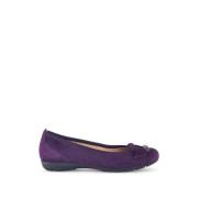 Paarse Leren Ballet Flats Gabor , Purple , Dames