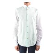 Formeel Katoenen Shirt met Groene Bayader Strepen Paul Smith , White ,...