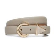 Noelle Leren Riem - Beige Guess , Beige , Dames