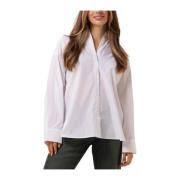 Scandinavische Zenika Shirt Elegante Blouse Moss Copenhagen , White , ...