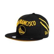 Snapback NBA Cap - Zwart Geborduurd New Era , Black , Heren